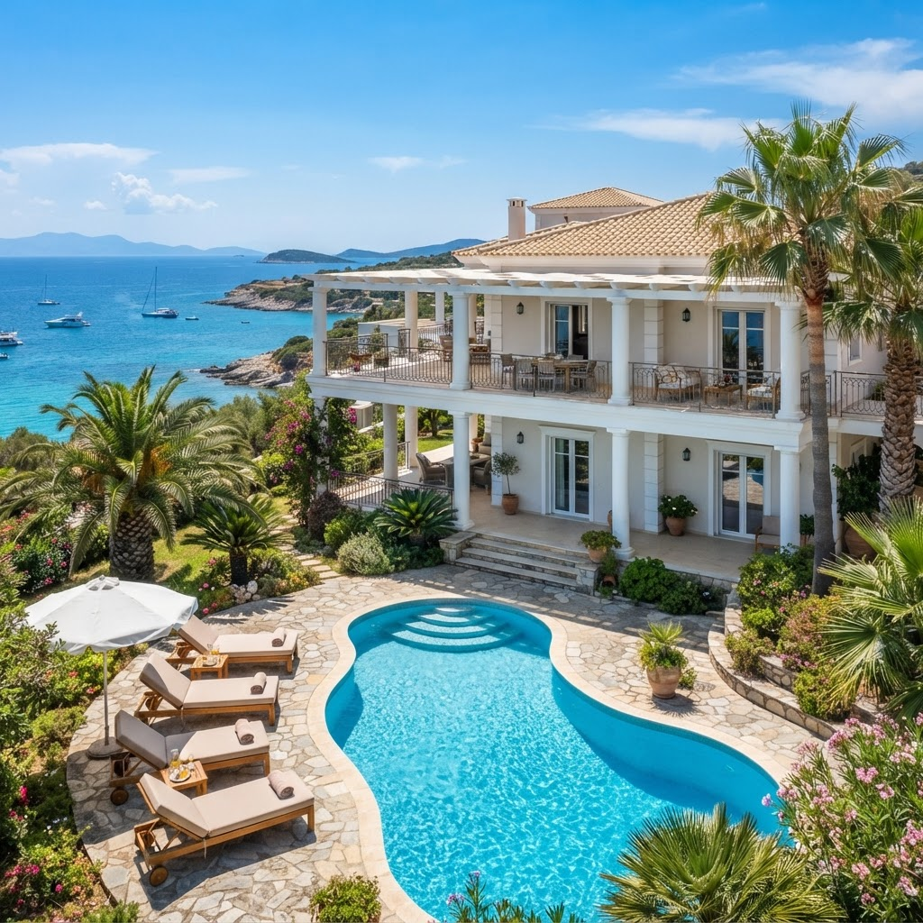 Villa côtière avec piscine
